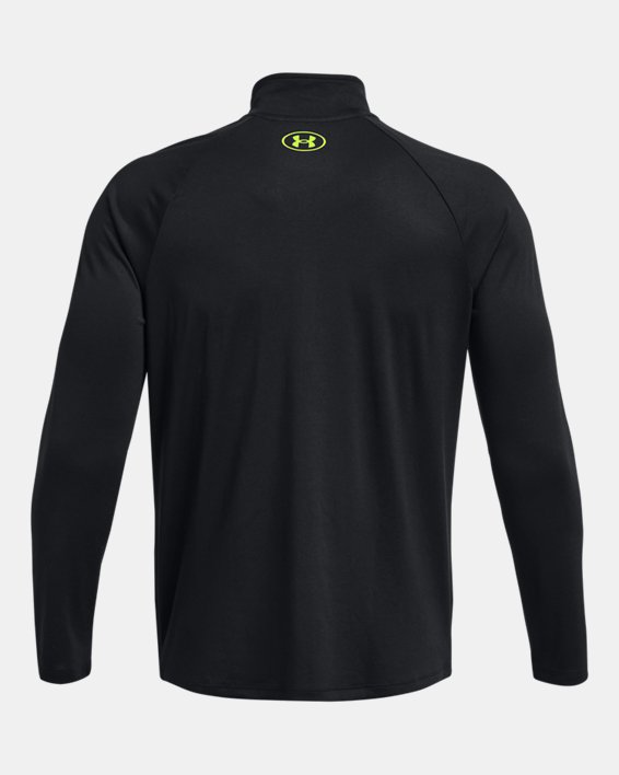 Camiseta de manga larga UA Tech™ ½ Zip para hombre, Black, pdpMainDesktop image number 4